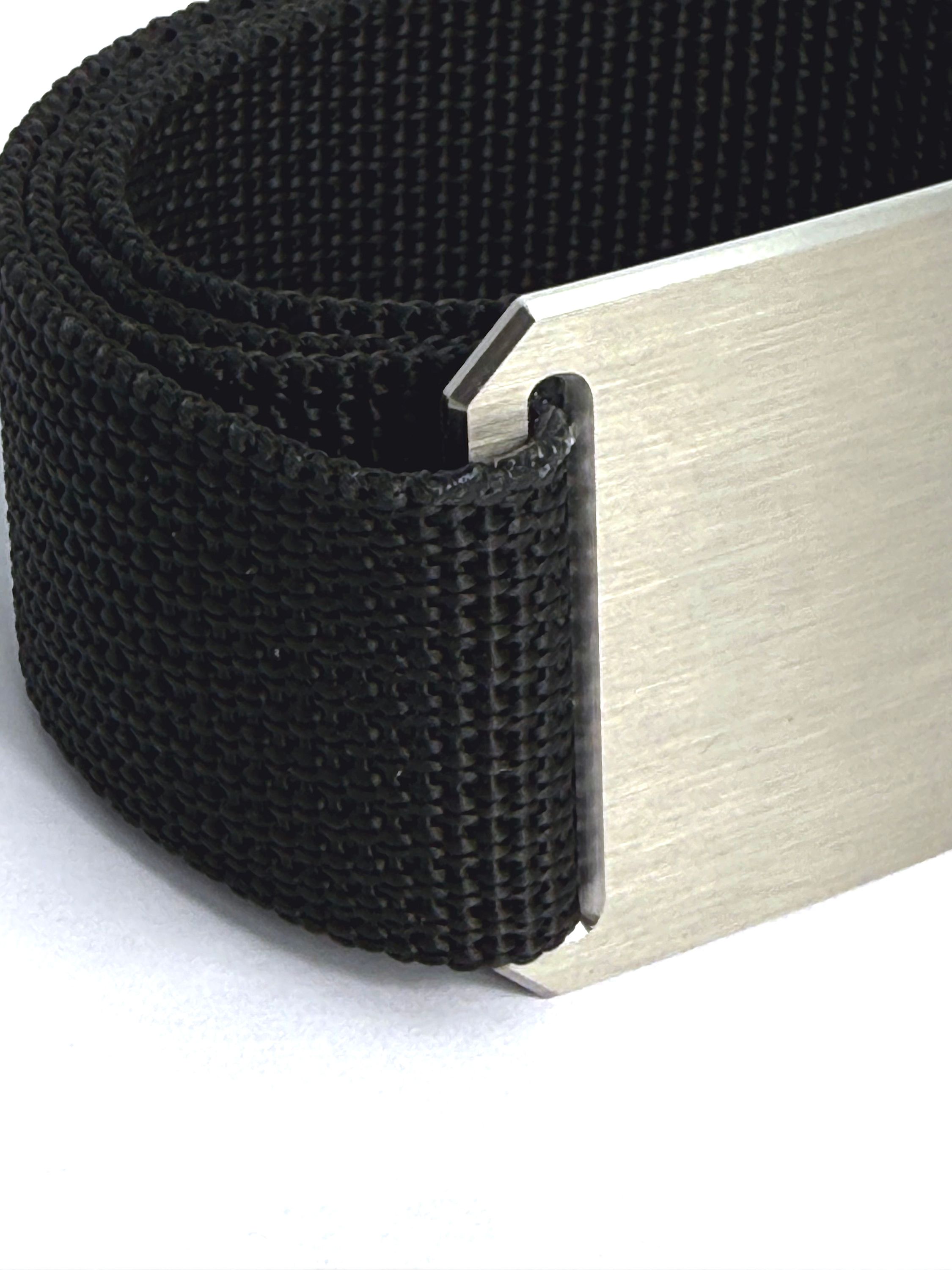 CRIOS Branding Belts Gürtel mit Edelstahl Schnalle Gurt Schwarz 30 mm