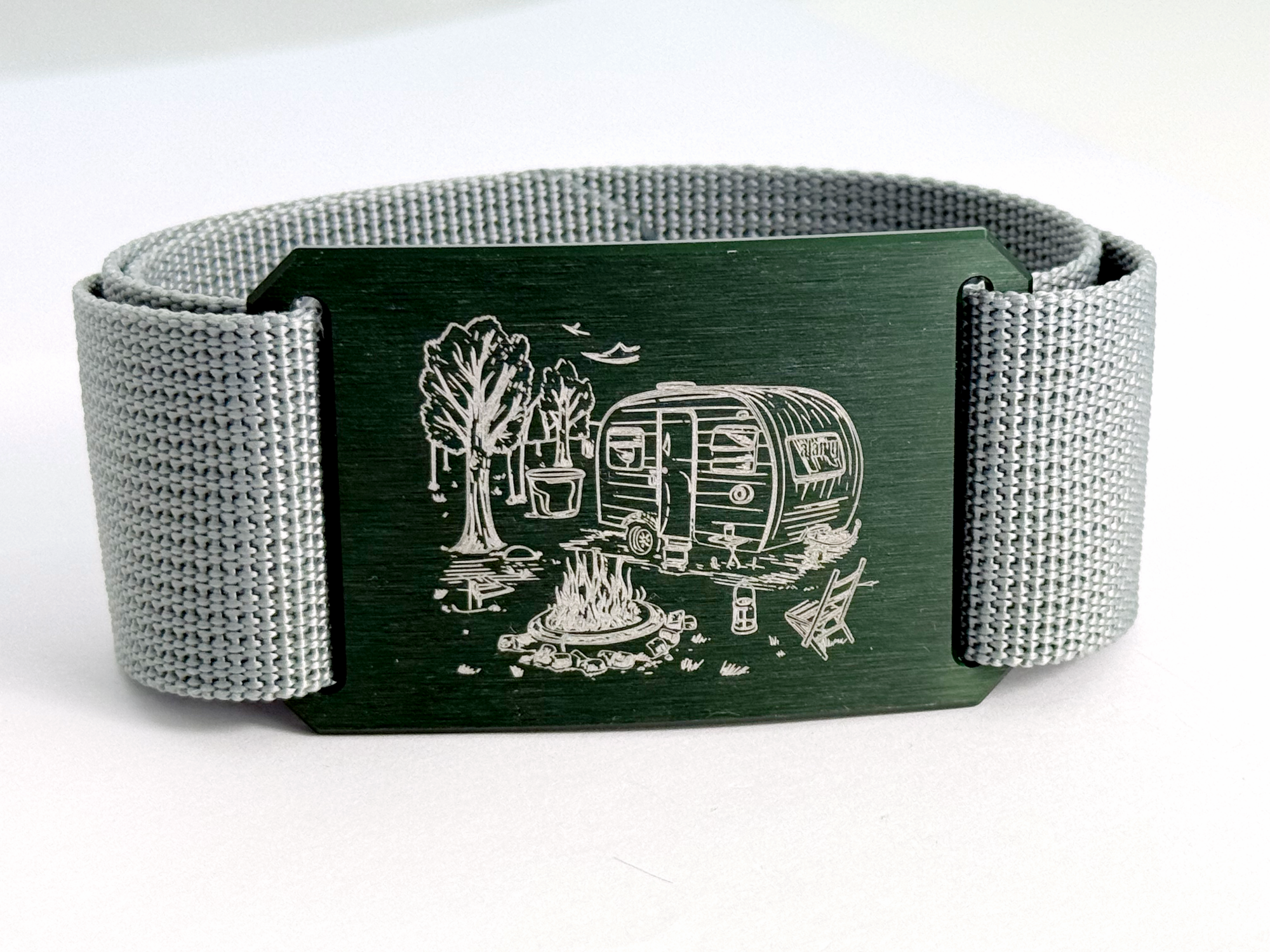 CRIOS Branding Belts Unisex Gürtel Gurt Alu Schnalle Grün 40 mm Camping