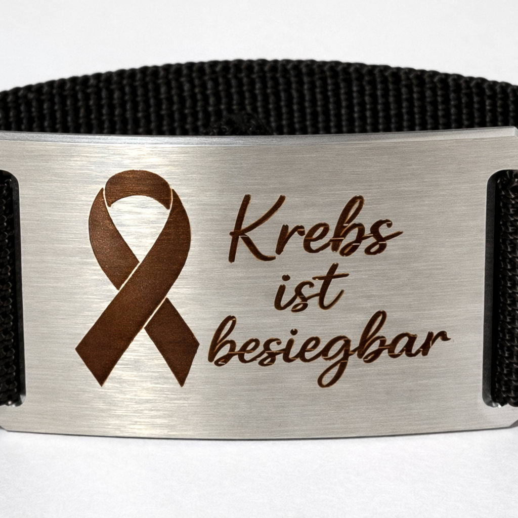 CRIOS Branding Belts Gürtel Edelstahl 30 mm für Krebshilfe