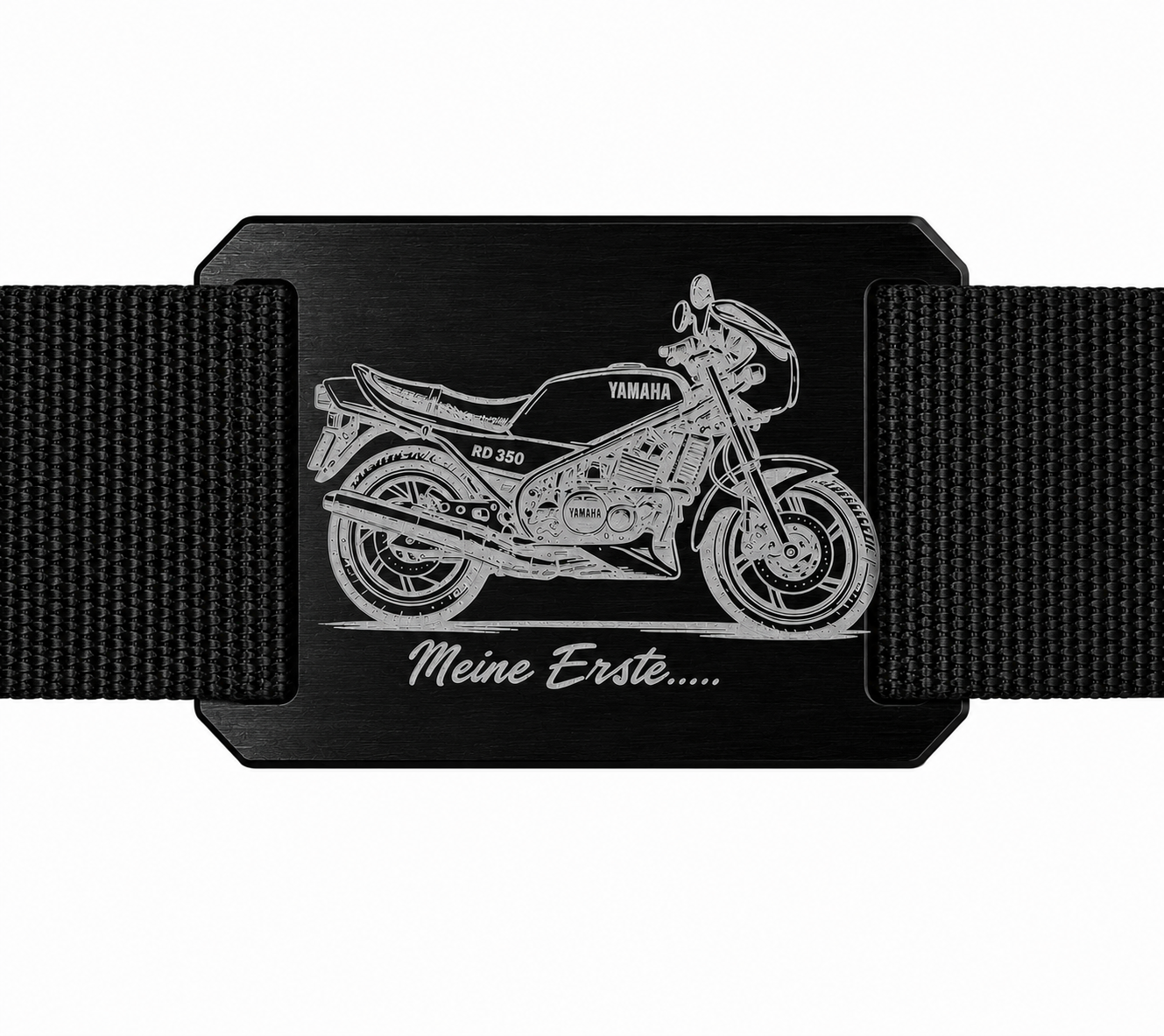 CRIOS Branding Belt Alu Schnalle Yamaha RD 350 YPVS Motorrad Oldtimer Legende