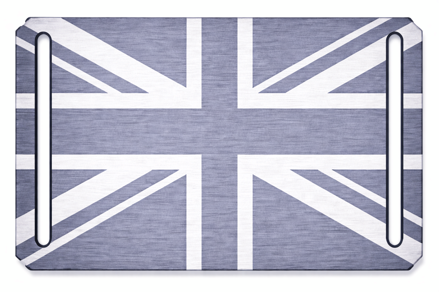 CRIOS Branding Belts Alu Schnalle Aluminium Gürtel Gurt Union Jack Grau