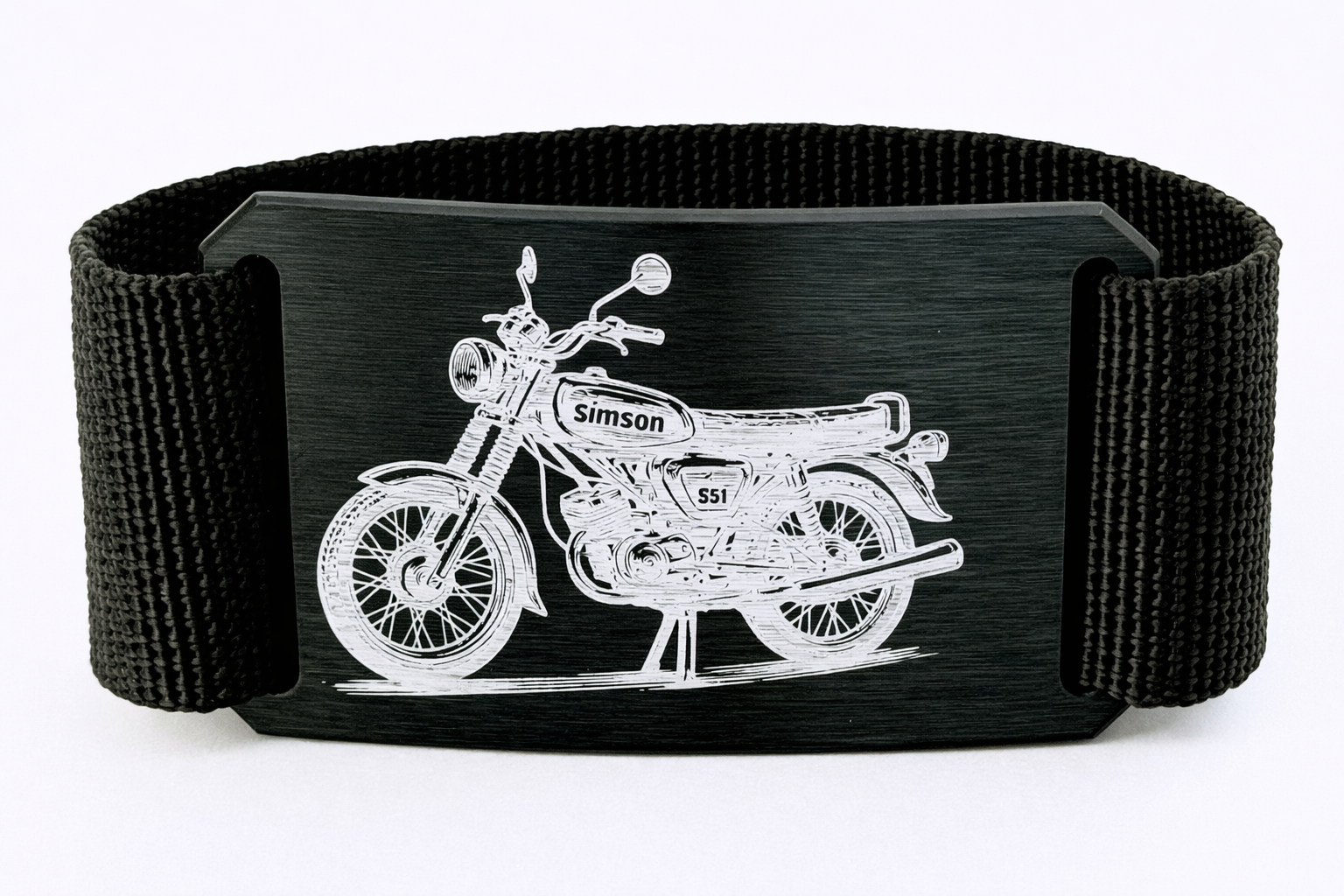 CRIOS Branding Belt Alu Schnalle Simson S51 Legende Moped Motorrad