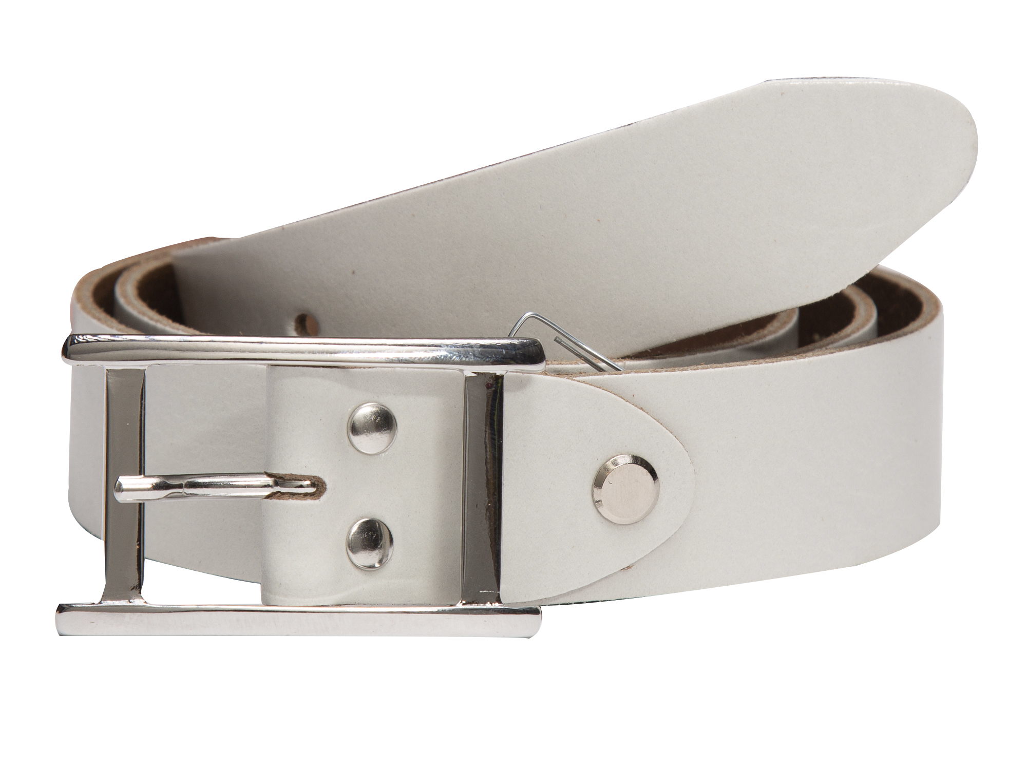 RAVE CRAFT Damen Gürtel 3 cm Leder Modegürtel 17337 Weiß Made in Germany