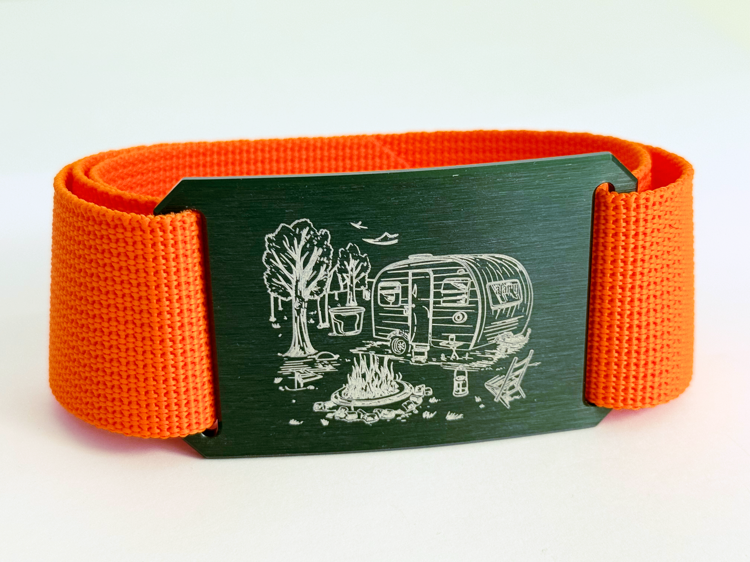 CRIOS Branding Belts Unisex Gürtel Gurt Alu Schnalle Grün 40 mm Camping