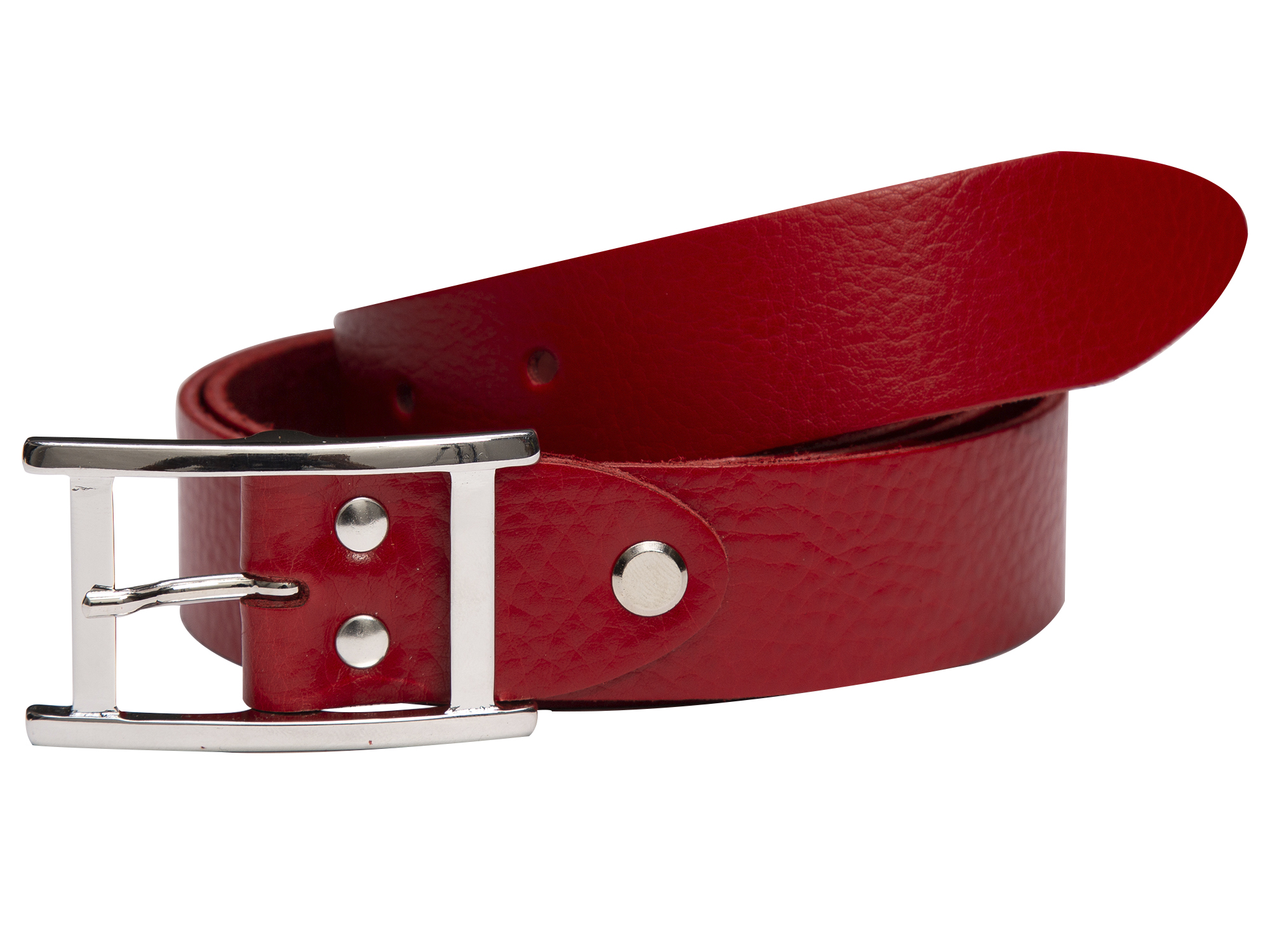 RAVE CRAFT Damen Gürtel 3 cm Leder Modegürtel 17337 Rot Made in Germany