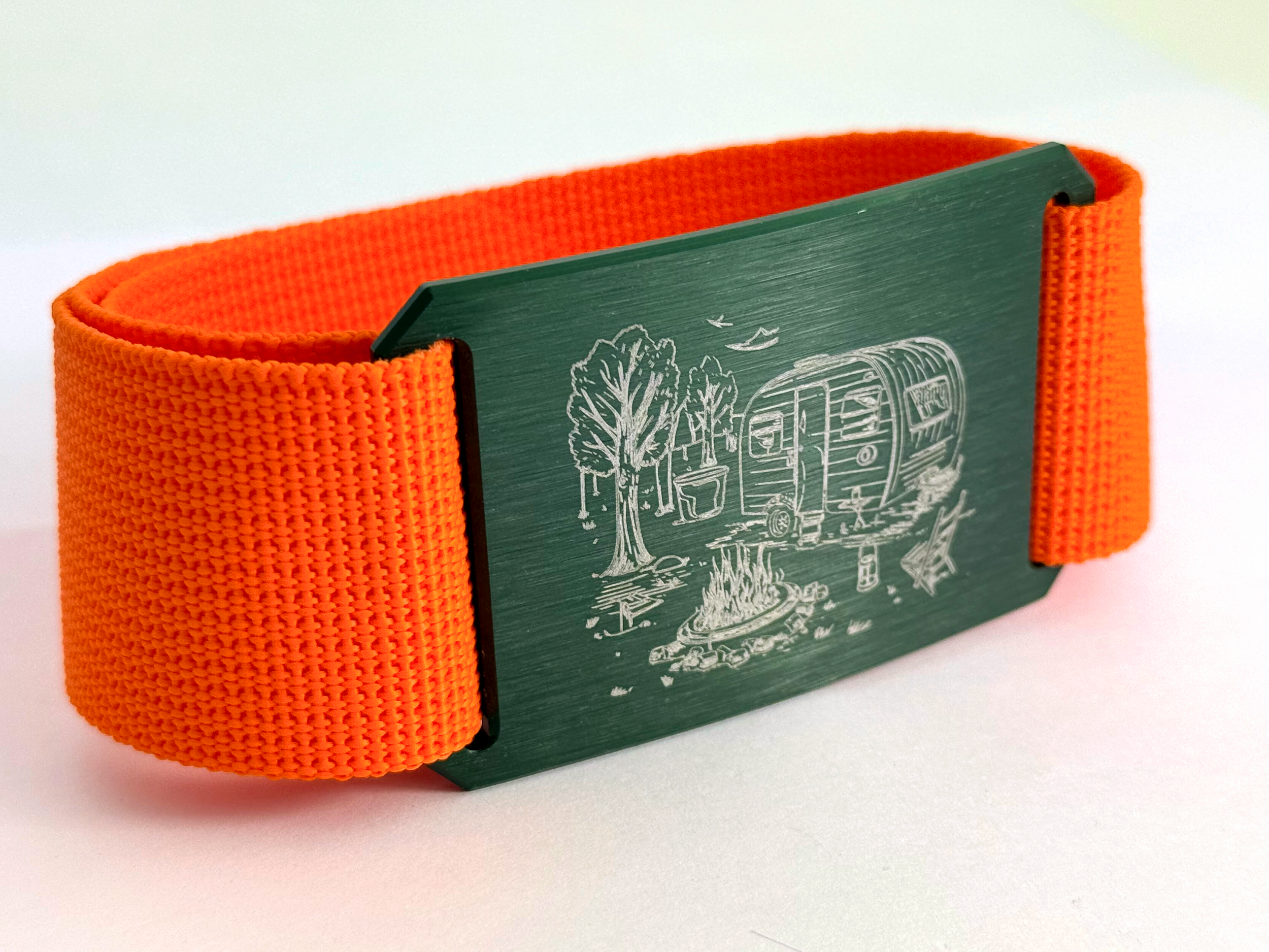 CRIOS Branding Belts Unisex Gürtel Gurt Alu Schnalle Grün 40 mm Camping