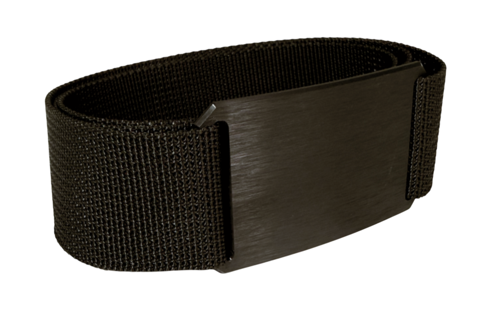 CRIOS BLACK Knight Gürtel Aluminium Schnalle Schwarz und Gurt Schwarz